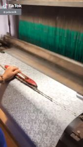 Vải Lụa Tơ Tằm Palacesilk hoa mai xanh lá may áo bà ba áo dài hoặc váy đầm