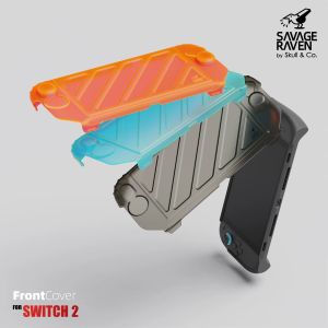 Savage Raven by Skull & Co. HardShell Front Cover Portable Protective Case for Nintendo Switch 2 StandGrip (GripCase) for NSW2