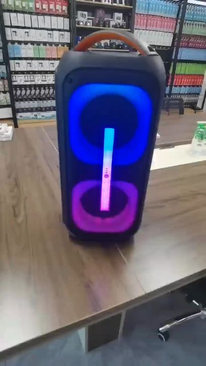 Enceinte De Fête Groove X1 200W Avec Lumières Disco + Micro Karaoké + Pied Réglable - Bluetooth, USB/TF