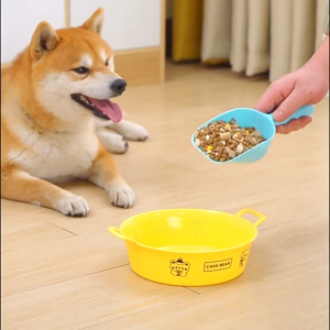 Pet Feeding Bowl Water Dry Food Snack Feeder Cute Macaron Color Multipurpose Pet Bowl For Dogs Cats Small Animals