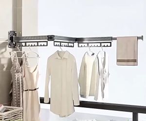 Giàn Phơi Thanh Treo Quần Áo Gấp Gọn Thông Minh Tiết Kiêm Diện Tích Cho Nhà Chung Cư