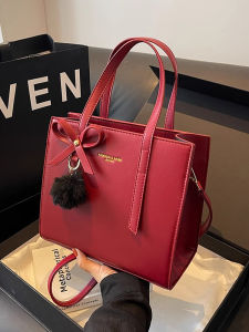 Red Wedding Bridal Large Capacity Handbag Womens Crossbody Bag High Quality Small Bag Korean Style Casual Square Shape