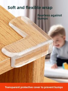 Safety Corner Protectors Transparent Anti-Collision Soft Edges for Bed Table Cabinet Tea Table Oil Stove Protection Stickers