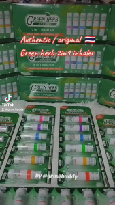 Authentic Thailand Green Herb 2-in-1 Menthol Inhaler: A Healthy Healthcare Gift