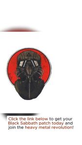 BLACK SABBATH BAND IRON ON PATCHES NOT EMBROIDERED