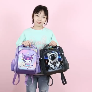 New Cartoon-Themed Kids School Backpacks - Durable Polyester Cute Designs for Boys & Girls