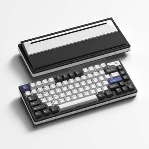 WOMIER SK71 Pro Wireless Mechanical Aluminum Keyboard 75% Hot Swappable Tri-Mode VIA Keyboard for Win/Mac
