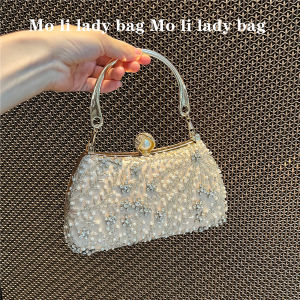 New Chinese Style Retro Diamonds Handmade Beaded Beaded Bag Bridal Bag Handbag Female Dinner Bag Clutch Bag Banquet Bag