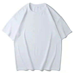 Embroidered Casual Short Sleeve Denim Shirt for Women Loose Fit Summer Lightweight Cotton Crewneck T-shirt