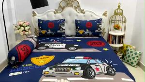 Bộ Drap gối Thun ( 4 món) thun Ý 5D Cao Cấp mát lạnh thấm hút tốt