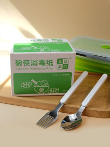 Travel Portable Dish Cleaning Disinfection Tablets for Utensils Bowls And Chopsticks Outdoor Picnic Emergency Sanitizing Wipes