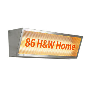 GAOBIGEGE | Waterproof Customizable Sloped Wave Acrylic Wall Light