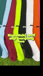 Kaos Kaki Avo Anti Slip Panjang Kaus Kaki Antislip Olahraga Futsal Sepakbola Lutut Warna