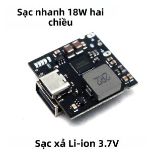 Mô-đun Sạc Nhanh SW6106 PD 18W 1S BMS Cho Pin Li-ion 18650 Tích Hợp Chức Năng Sạc Và Xả Với Cổng USB Type-C Chuyển Đổi Nguồn DC 5V Xuống 3.7V/4.2V