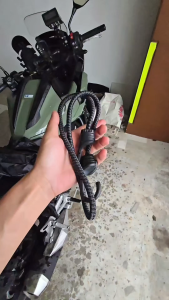 T2P Heavy-Duty Bungee Cords with Plastic-Coated Steel Hooks - High Elasticity Tie-Down Straps