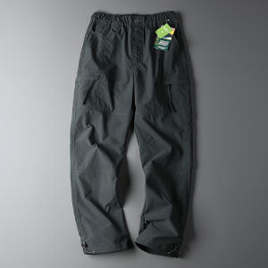 German Order Mens ฤดูใบไม้ผลิ ฤดูร้อน Thin Windproof Waterproof Outdoor หลวม Straight กางเกงลำลอง Multi-Pocket Workwear อินเทรนด์