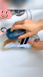 Scrubbing Brush with Soap Dispenser Easy to Grip Household Multifunctional Cleaning Brushes Reusable Soft Laundry Clothes and Shoes Scrubbing Brush