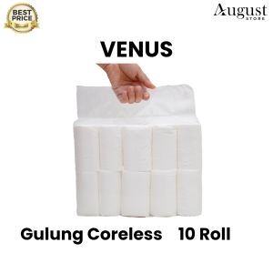 Tisu Tissue Gulung Coreless Tanpa Tulang Isi 10 Roll / 1 Ply / Tissue Toilet