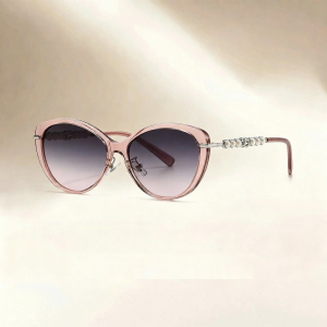 AIKENI | Fashionable Pearl Round and Square Face Prescription Sunglasses