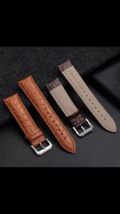 12/14/16/17/18/19/20/21/22/24mm Crocodile Pattern Design Leather Watch Band Business Strap Universal Men Women Replace Bracelets