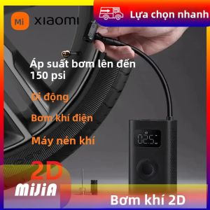 Máy Bơm Hơi Điện Cầm Tay Xiaomi Mijia 2025 2D 2000mAh Dùng Cho Xe Đạp Ô Tô Xe Máy Bóng