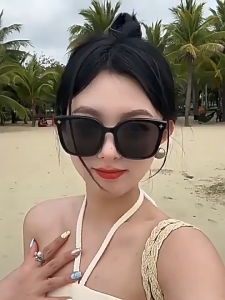 【READY STOCK】Korean Fashionable Sunglasses Metal Square Frame Sunglasses High-grade UV Protection Glasses Spek Mata Hitam