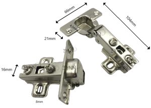 [SG STOCK] CABINET HINGES Easy Mount Cupboard Drawer Furniture Slow Close Full Overlay Door Household