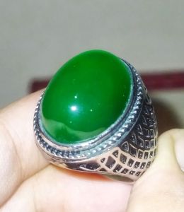 Cincin Batu Green Garut Chalcedony