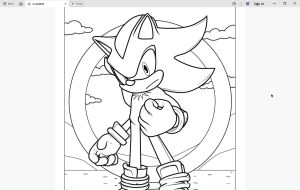 [PDF] 30 Cute Sonic The Hedgehog Kids Printable Colouring Coloring Pages Aktiviti Mewarna Kanak Kanak pdf