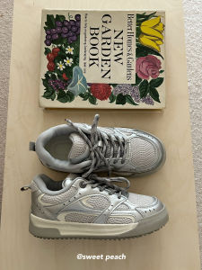 Womens Sporty Versatile Thick Bottom Breathable White Sneakers Summer 2025 Casual Cross Laced Color Block round Toe Shoes