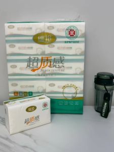 Vipoon Ultra-Quality Toilet Paper 10 Packs Household Affordable Supermarket Bamboo Pulp 4 Layers 100 Sheets per Roll