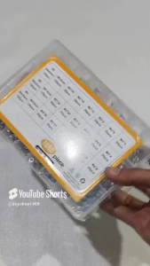 Baut Mur Washer Ring Set Bulat Hex M2 M3 M4 Paket 1080 pcs Kunci L Stainless SS 304 Hex Head Socket Screw Nut Washer