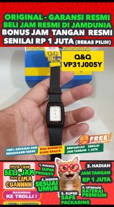 JAM TANGAN Q Q WANITA ORIGINAL QnQ VP31 J005Y Q&Q VP31J005Y Women NG - Hitam - Rubber - Jam dunia JD18 # Jam Tangan Wanita Jam Tangan Cewek Jam Tangan Anti Air + JAM TANGAN QQ VP31 005Y JAM TANGAN QnQ VP31 J005Y JAM TANGAN Q&Q VP31J005Y S003