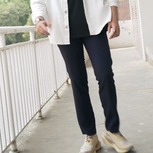 FROYEMUL | Dark blue trouser | Celana bahan pria formal slimfit