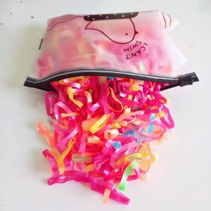 Túi 500-700 dây chun cao su co giãn buộc tóc thời trang Hàn Quốc