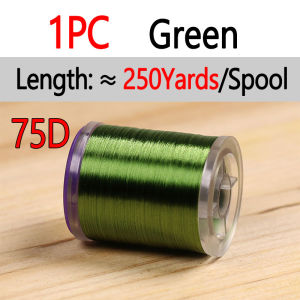 250 Yards 75D High Tensile Fly Tying Thread Smooth Lightly Waxed Nylon Thread Nymph Dry Wet Trout Fish Lures Fly Tying Material