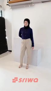 Celana Baggy Pants Wanita Kerja Jumbo Panjang Jasmine Drill Premium