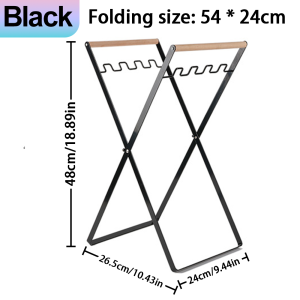Portable Folding Camping Garbage Bag Bracket Durable Trash Bin Stand For Outdoor Picnic Hiking Travel Waste Disposal Support