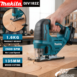 Makita | MAKITA DJV182Z 18V Cordless Jigsaw 10mm Steel Cutting 135mm Wood Brushless Electric Saw For Makita 18V Battery