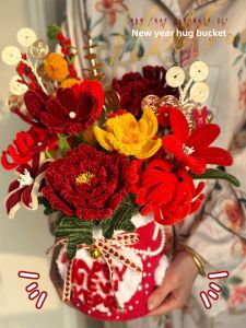 New Year DIY Twisted Stick Flower Bouquet Gift Handmade Decorations Moving in Present for Friends Creative DIY Craft Supplies