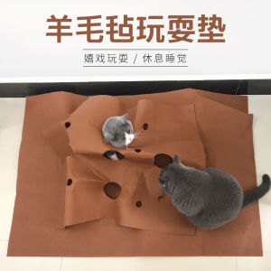 Interactive Cat Toy Scratch Pad Board Entertainment Sharpener Small Kitten Toy Pet Supplies Cat Scratching Pad for Kittens