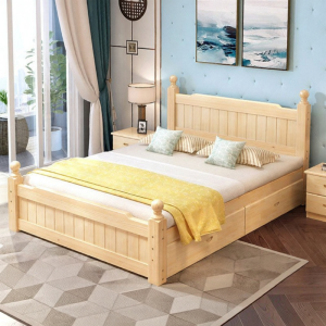 Simple Solid Wood Bed Frame