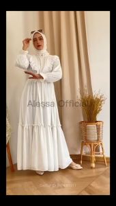 Gamis Anya Crinkle Airflow Modern / Dress Gamis Lebaran Wanita Muslim Mewah / Gamis Wanita Remaja Dewasa Simpel Viral