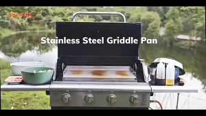 Vogvigo Stainless Steel Barbecue Plate 54 * 41 * 8- Equipped With 2 Barbecue Shovels