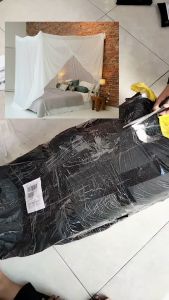 fiona kelambu kotak gantung polos anti nyamuk 180 x 200 cm bisa di pakai tanpa tiang