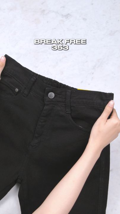 JINISO Highwaist Mom Jeans 353 BREAK FREE Lazada Indonesia