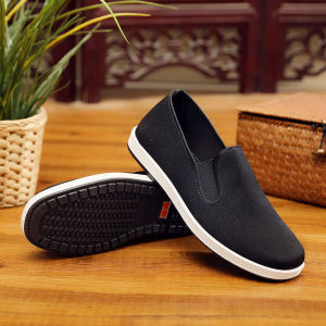 Giày Vải Bắc Kinh Mùa Hè Đế Dày Thường Ngày Thoáng Khí Đa Năng Giày Bệt Không Có Gót Nửa Đế Cho Nam