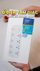 Ổ ĐIện Tam Giác Loại 8 Ổ 12W Dây 5M 2 USB 2Type C