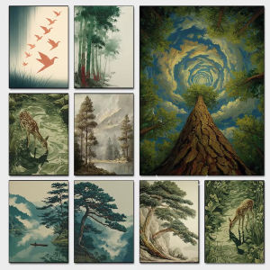Ancient Pine Tree Forest Jigsaw Puzzle 1000Pieces Paper Puzzle Nature Scene Relaxing Game Home Decor Gift