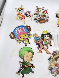 8/9 PcsOne Piece Anime Honeycomb Table Decorations —Luffy Zoro Nami & Chopper Birthday Party Supplies | Tabletop Centerpieces